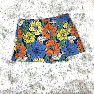 Zara Trafaluc Collection Floral Skort Sz M